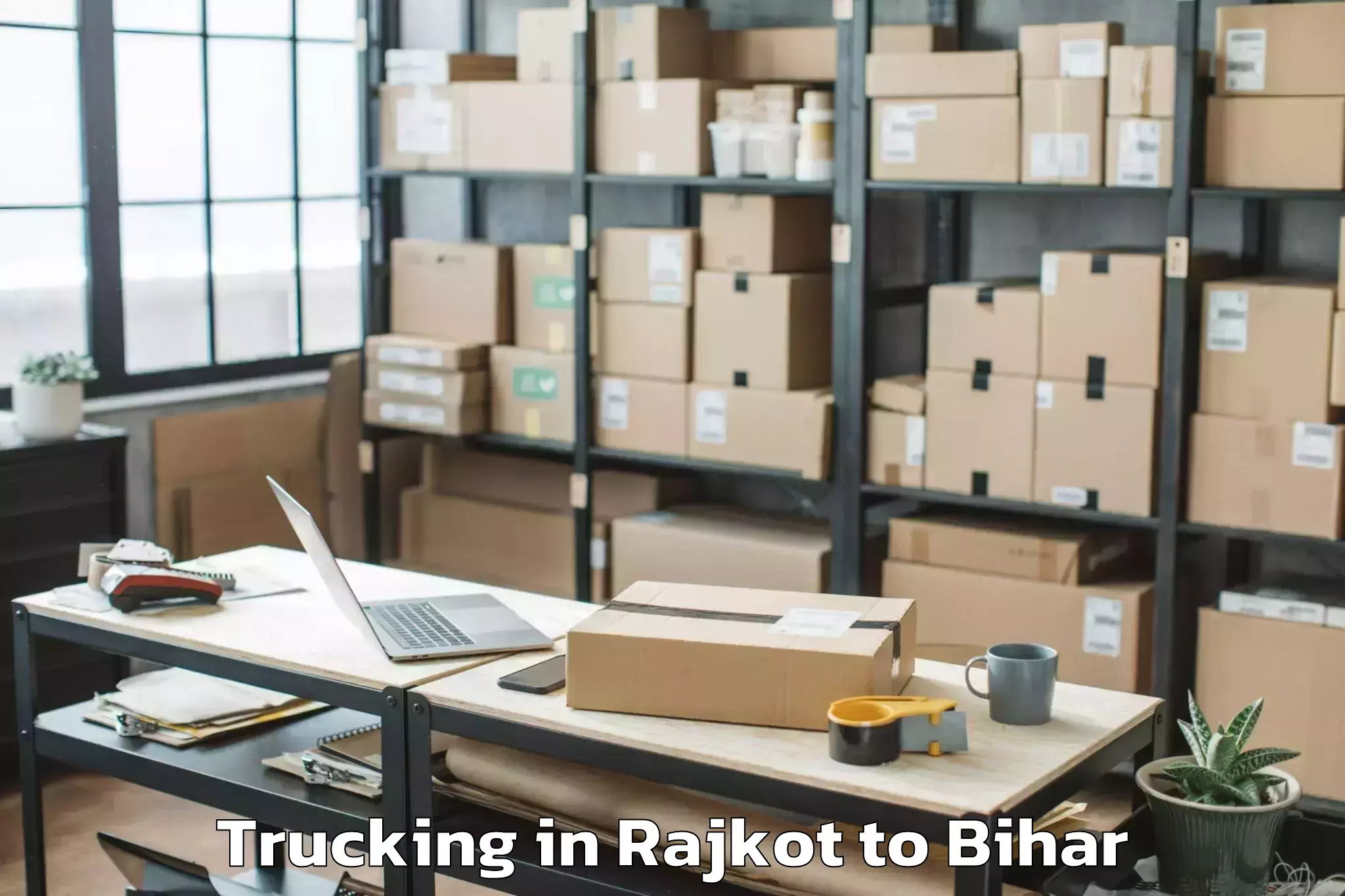 Book Rajkot to Raxaul Trucking Online